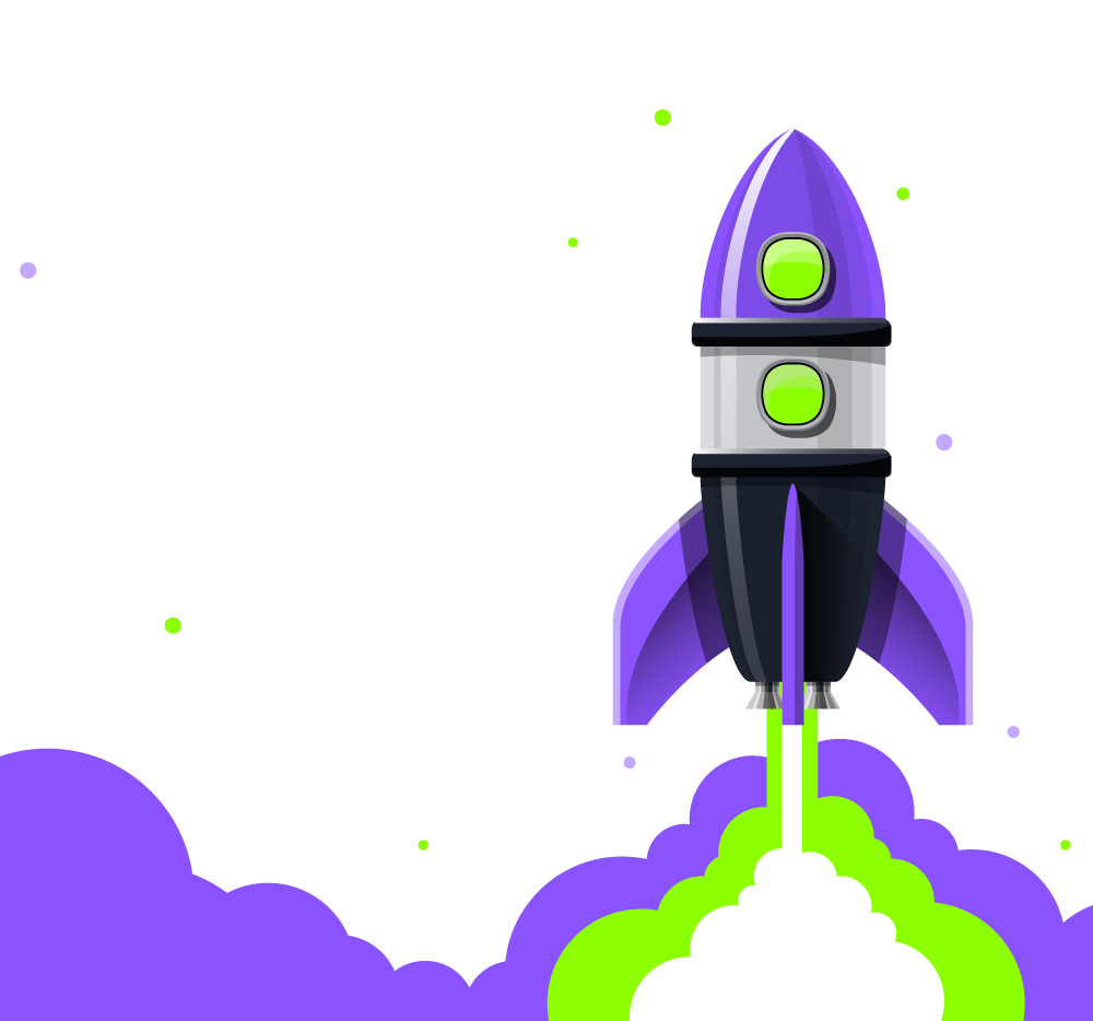 support ticket submission launch illustration for mission control system